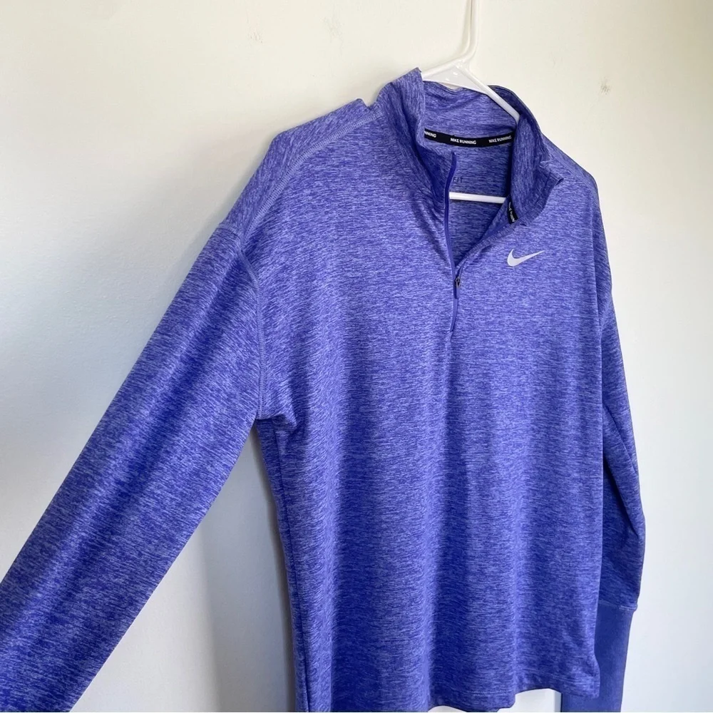 Nike running purple/blue quarter zip top